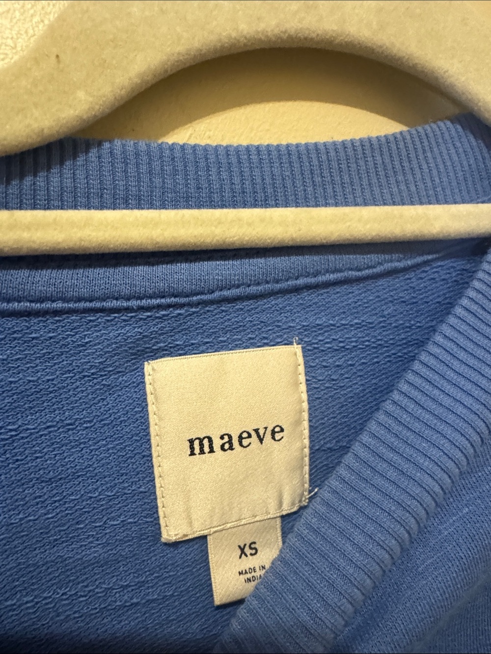 Maeve Ruffle Puff-Sleeve Tee | XSmall | Blue - Picture 6 of 9